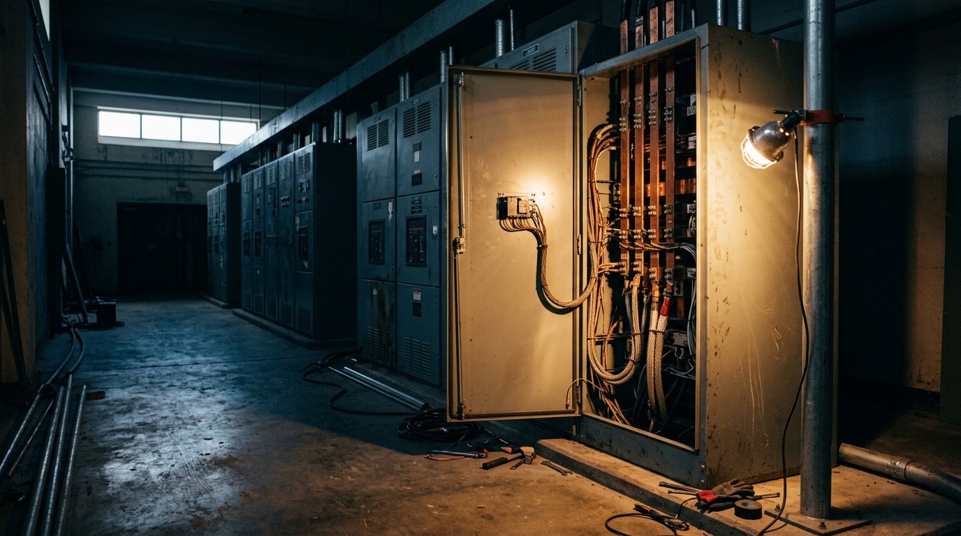 Federal building electrical room documentation review, contractor performance evaluation and past performance records on a public construction project