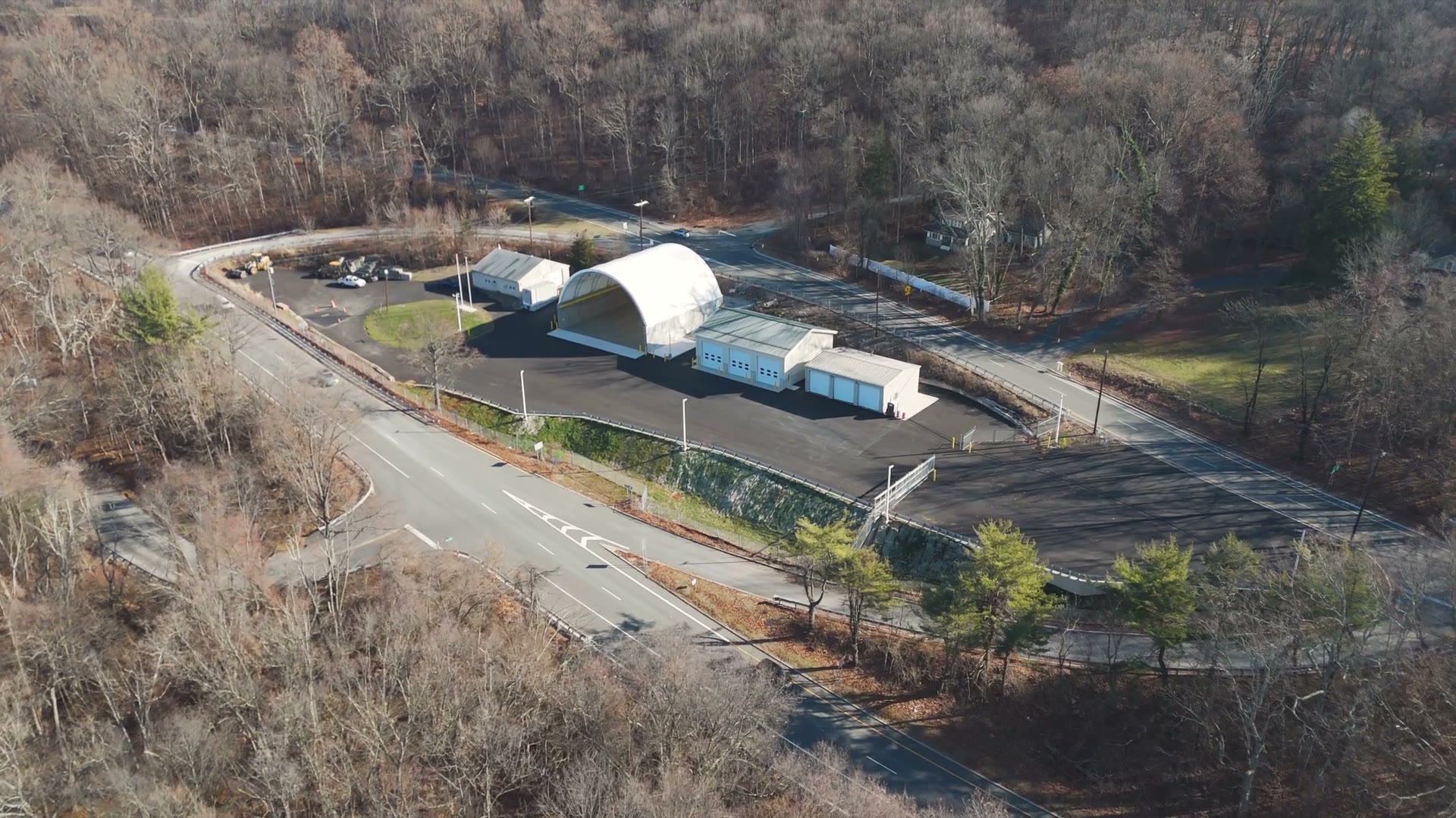 New Fabric Covered Salt Storage Structure